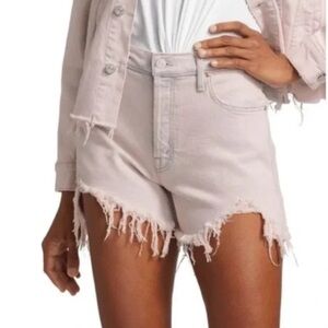 🔮MOTHER🔮 🚨NWT🚨 Ultra High Waisted Tomcat Kick Fray Short in Dunked in Trouble
